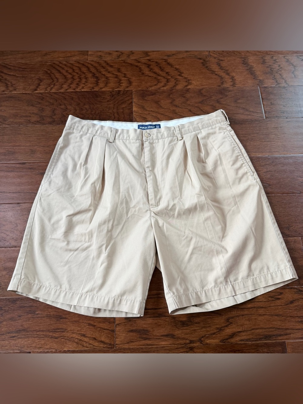 Polo Golf Ralph Lauren Pleated Shorts Men’s Size 40x8 Tan Classic Golf Y2K VTG
